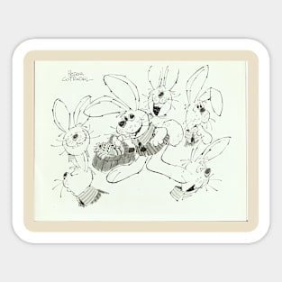 Official Rankin/Bass' Here Comes Peter Cottontail Paul Coker Jr. Model Sheet Sticker